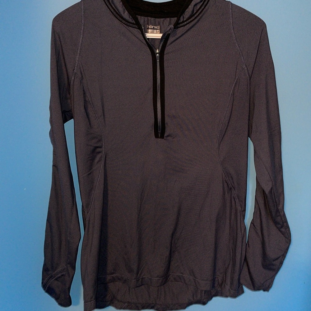 Hind Running shirt long sleeve size M steel blue